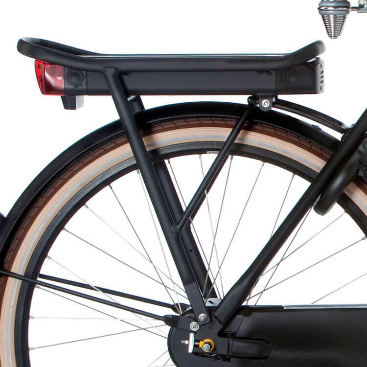 Cortina rear carrier e-u4 jet black matt 230mm