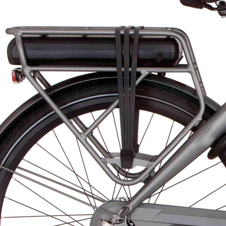 Cortina rear carrier e-octa lead metal matt