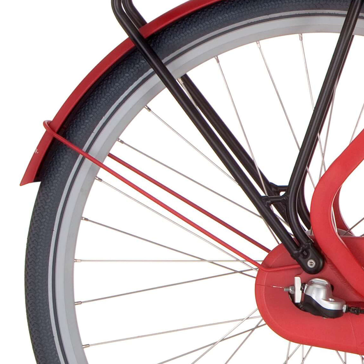 Cortina Mudguard rod rear 28 Common true red matt