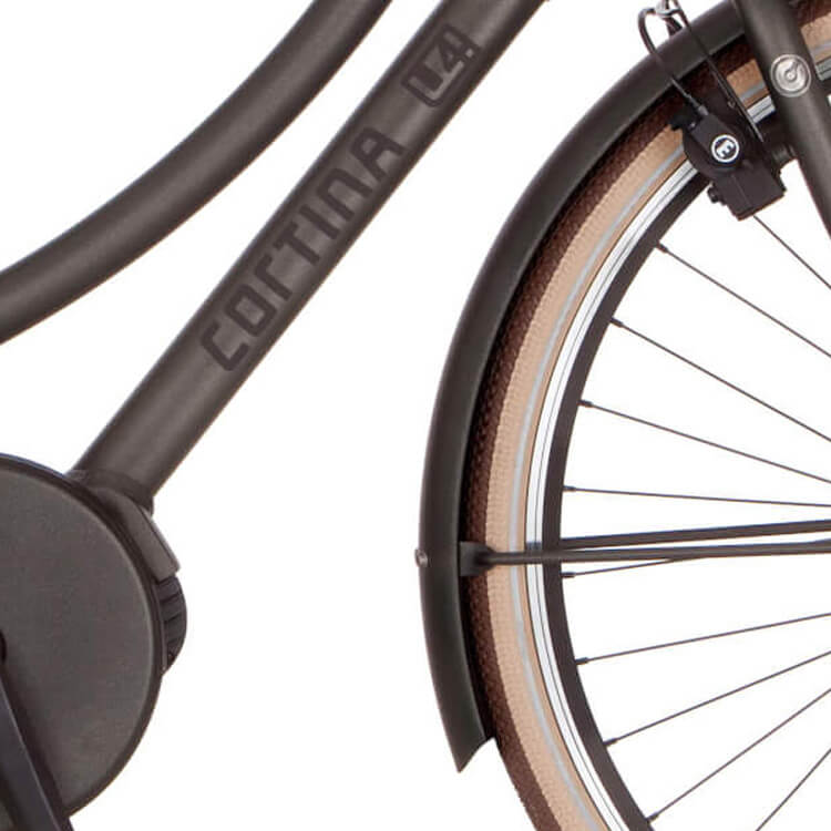 Cortina Mudguard for 28 E-U4 black gold matt