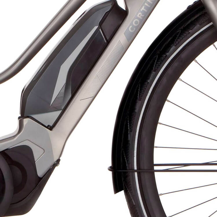 Cortina Mudguard for 28 Mozzo jet black matt