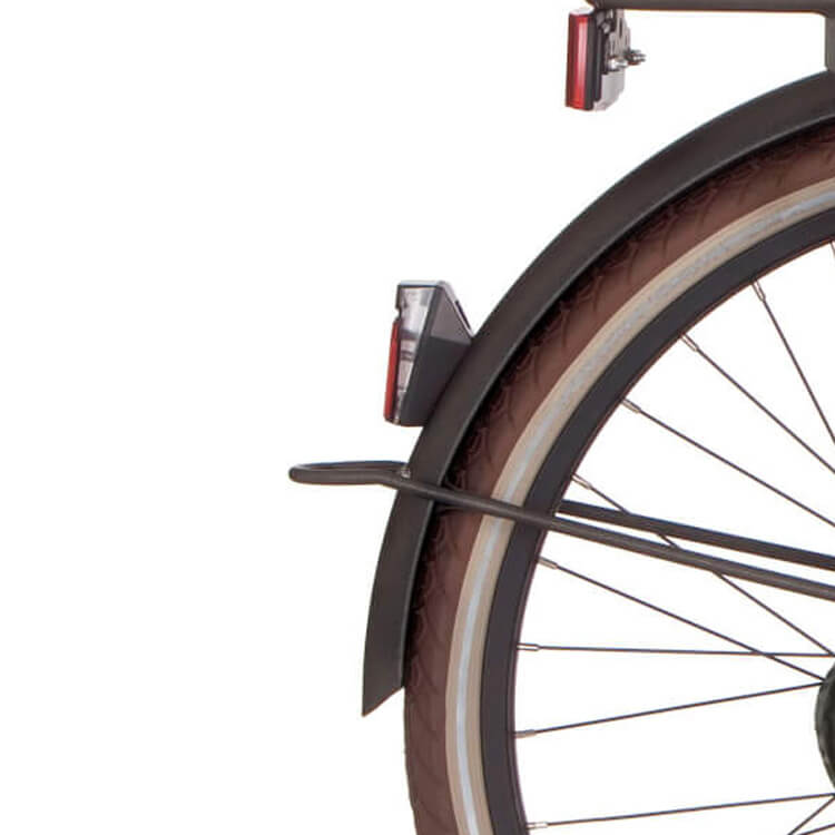 Cortina Mudguard rear 24 U4 black gold matt