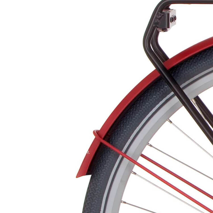 Cortina Mudguard rear 28 Common true red matt