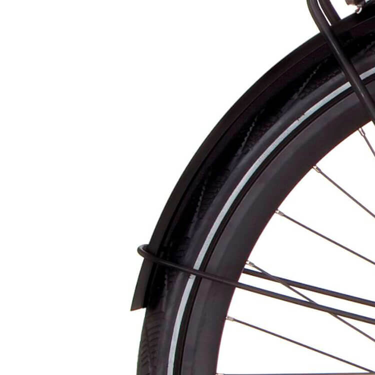 Cortina Mudguard rear 28 E-Mozzo jet black matt