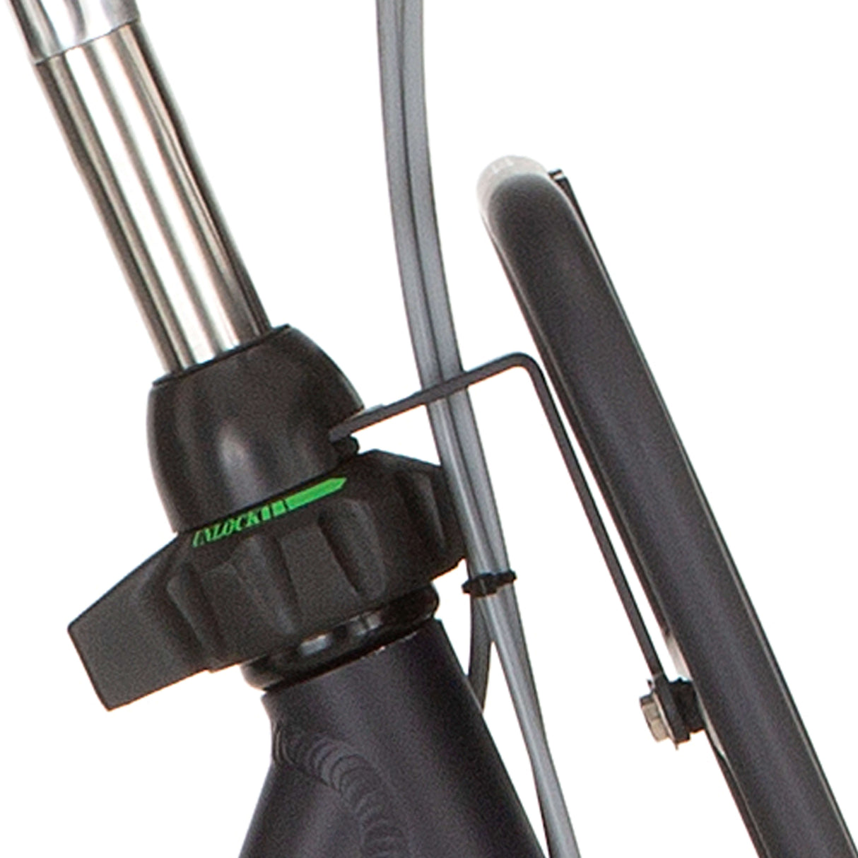 Cortina steering head bracket front carrier 28 D black gold matt