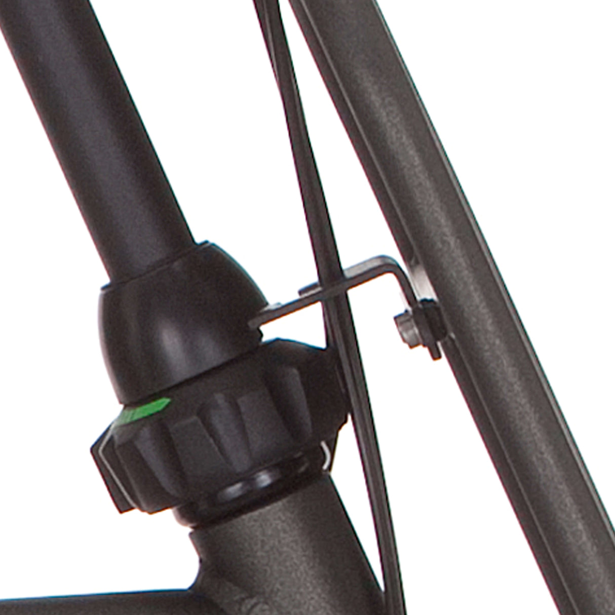 Cortina steering head bracket front carrier 28 H65 black gold matt