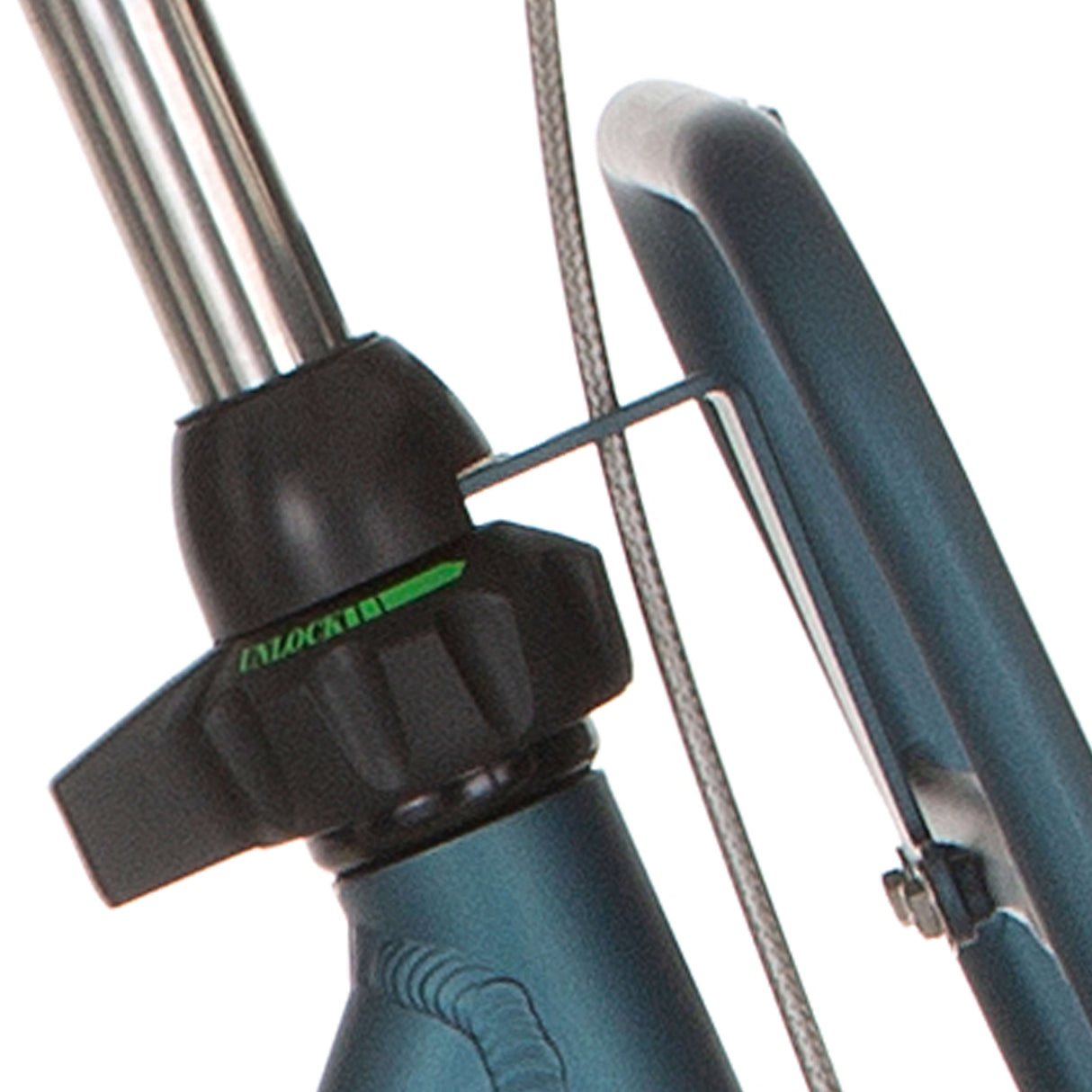 Cortina steering head bracket front carrier 28 D irish blue matt