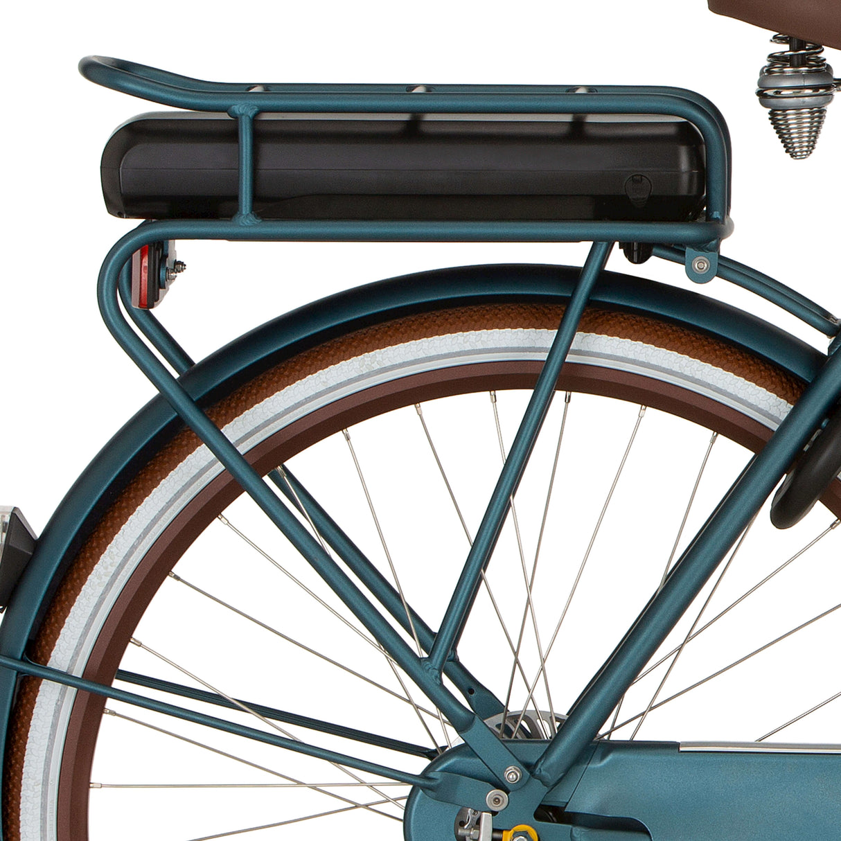 Cortina rear carrier E-U4 Bafang irish blue matt