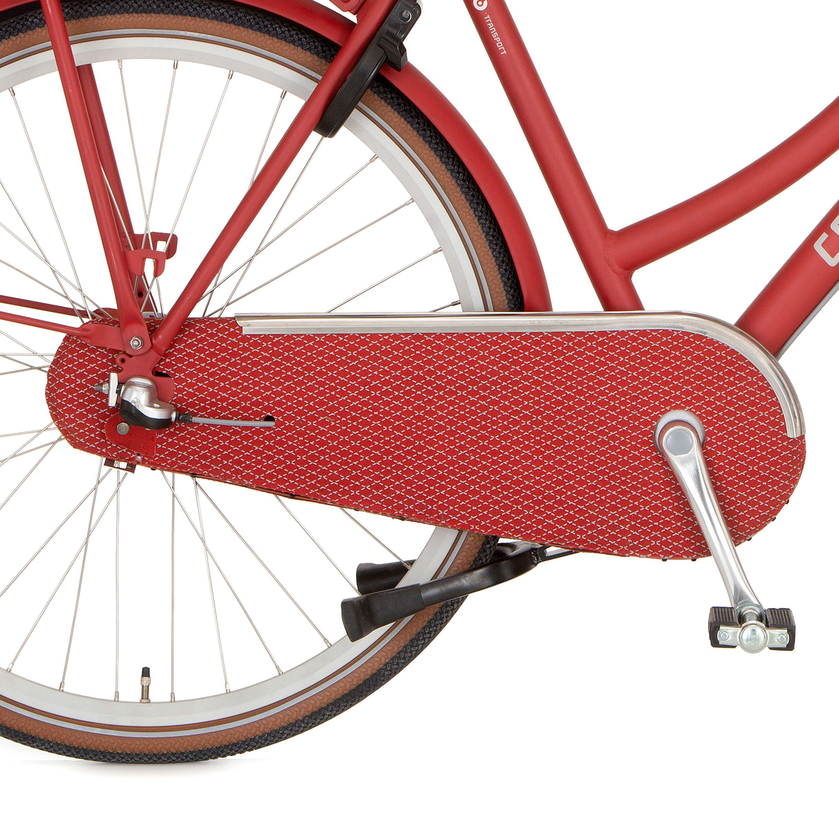 Cortina chain guard canvas U4 true red matt