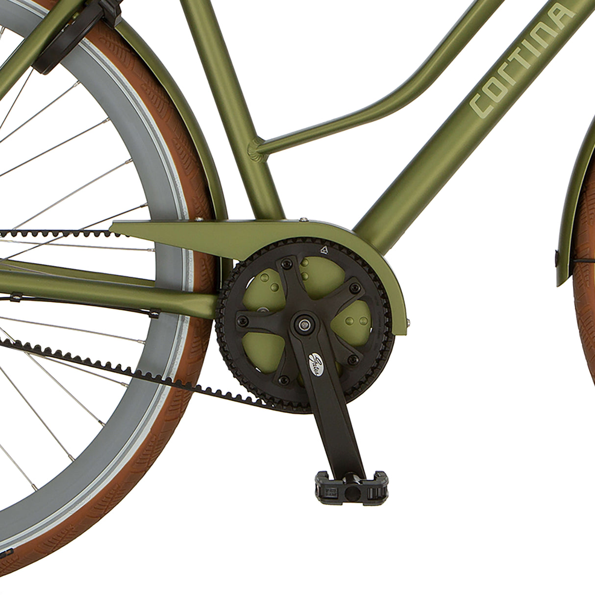 Cortina chain guard nutmeg green matt