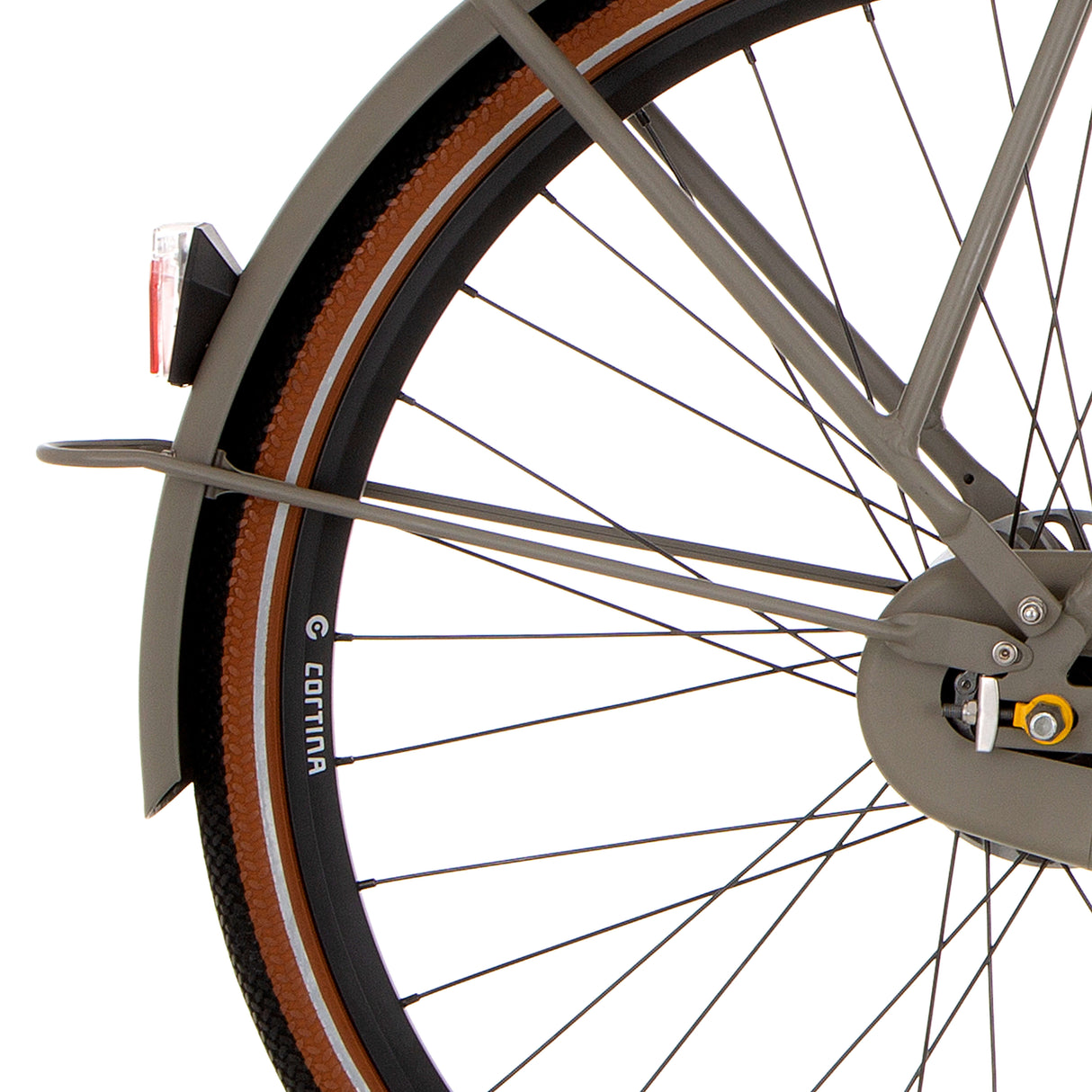 Cortina rear mudguard rod 28 e-u4 quarz gray matt