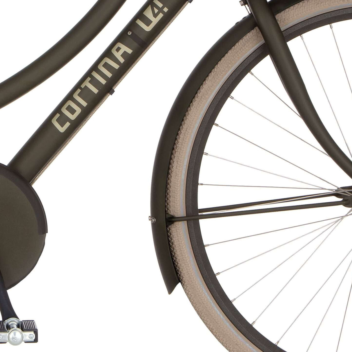 Cortina Mudguard for 28 U4 elegance green matt