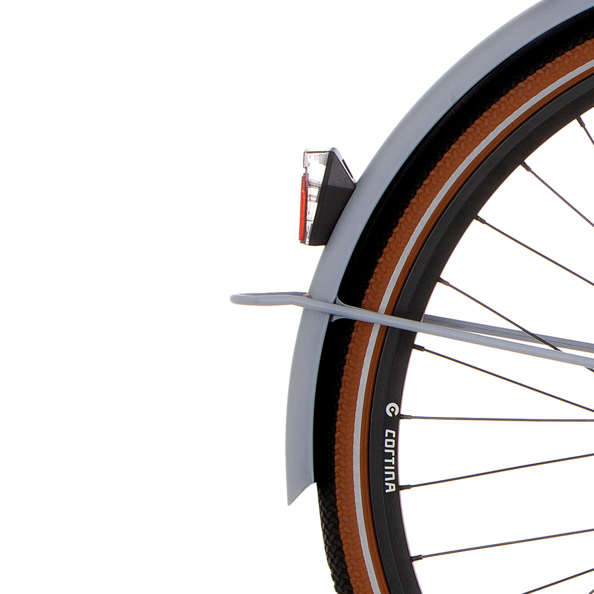 Cortina Mudguard rear 28 U4 neutral grey matt