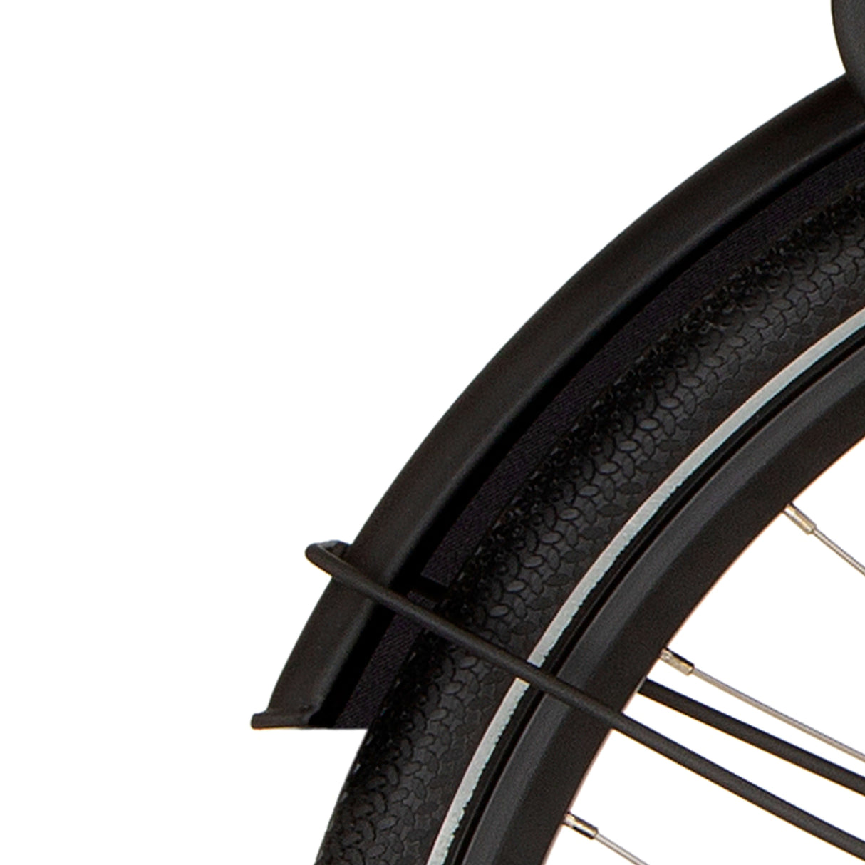 Cortina mudguard rear 28 e-foss diamond black matt