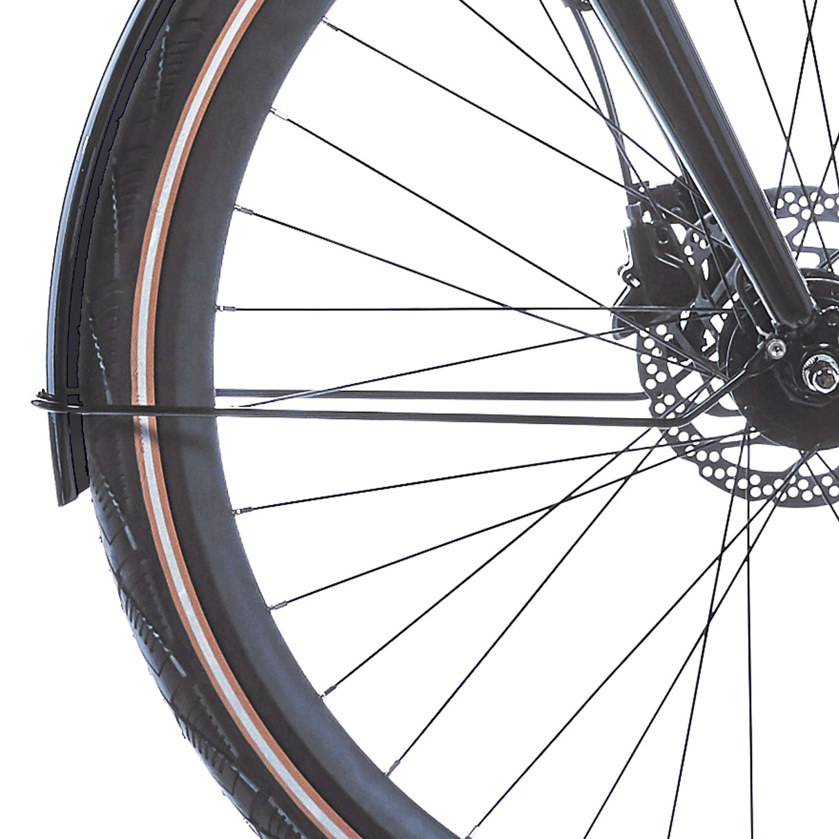 Cortina mudguard stay for 28 mozzo black brown