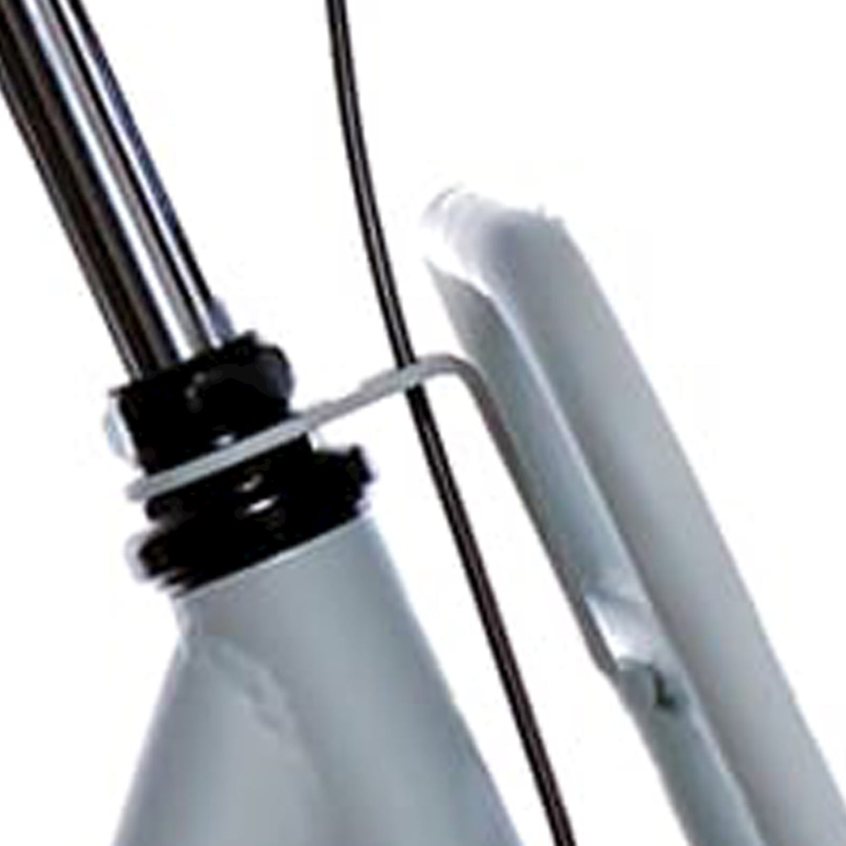 Cortina steering head bracket front carrier 24 M smooth grey matt