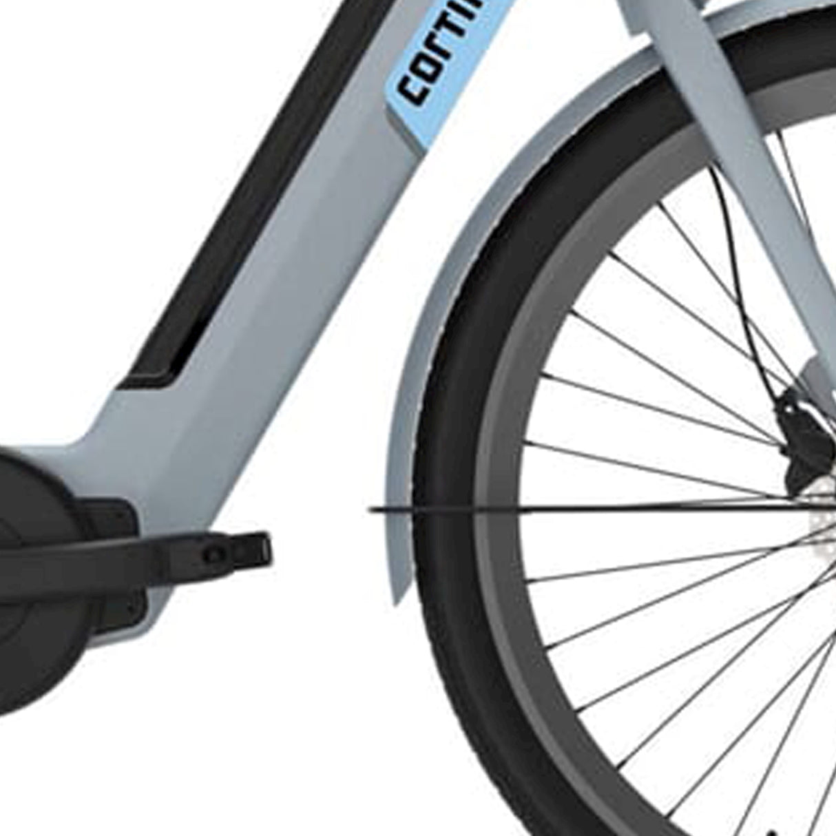 Cortina Fender per 28 Matt blu in metallo e-nite