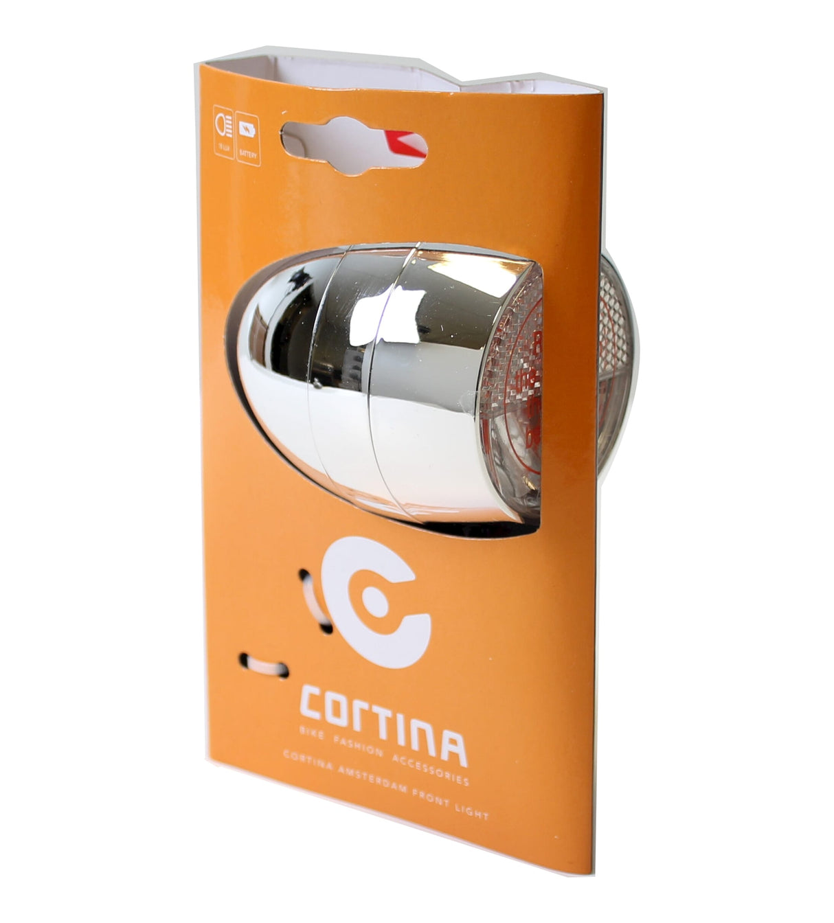 Cortina headlight Amsterdam battery chrome