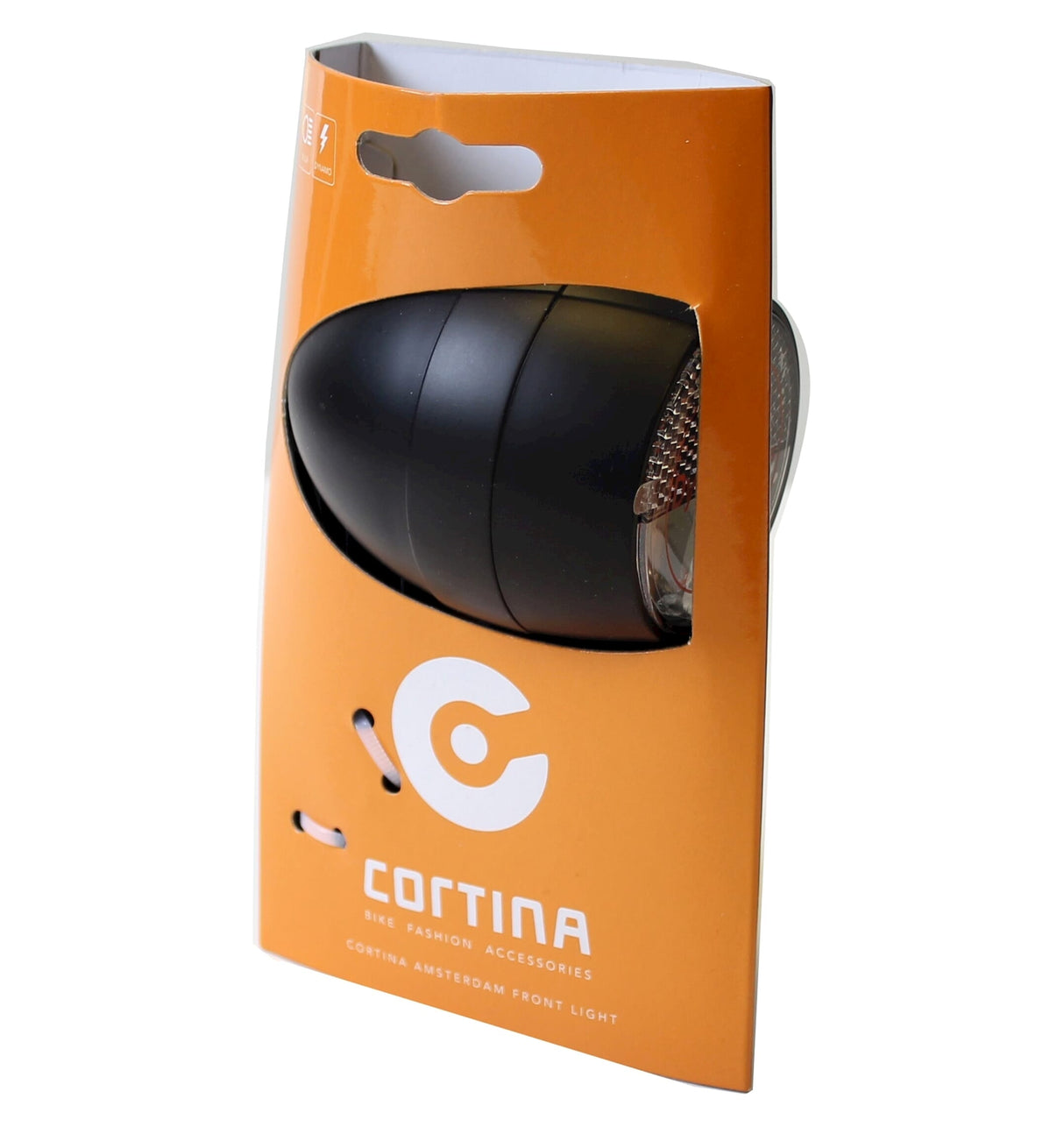 Cortina headlight Amsterdam dynamo black