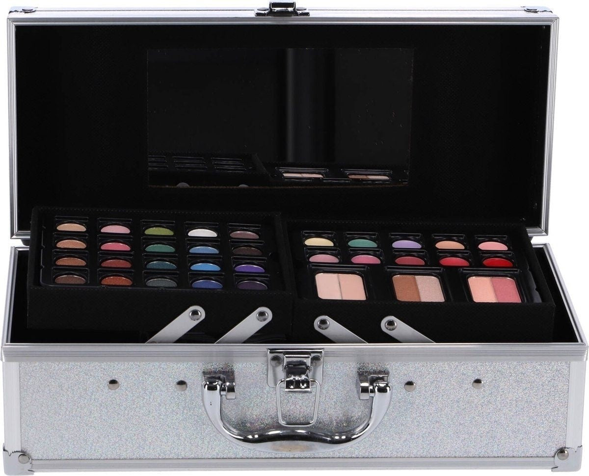 Casuelle Cosmetics Suitcase Rectangular Silver