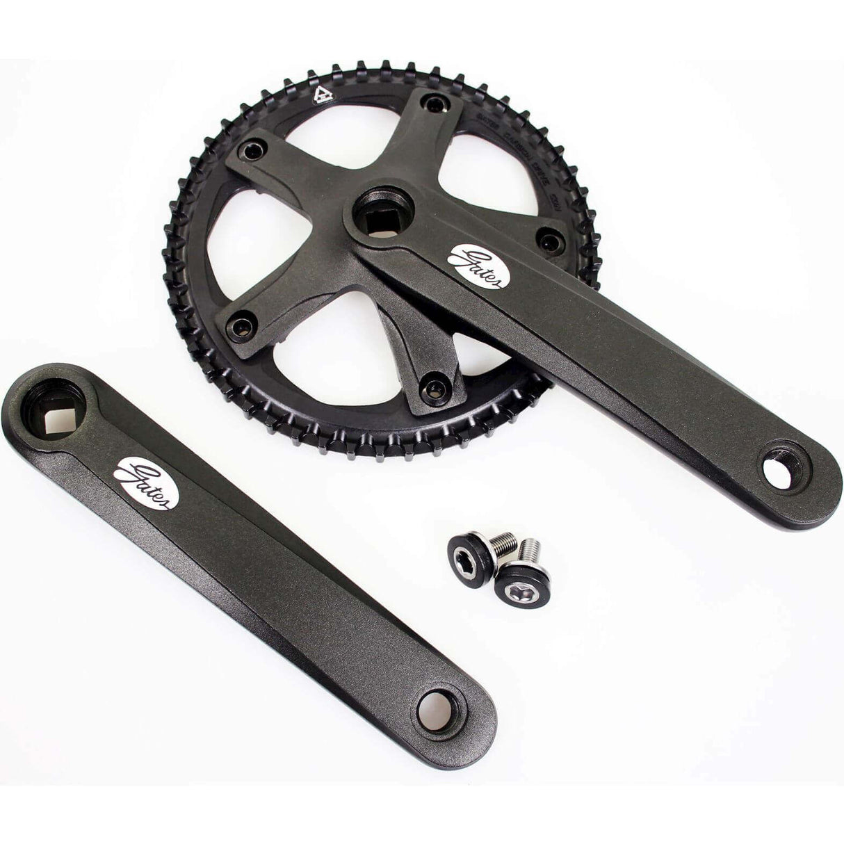 Gates crankset cdn s150 50t 170mm without protective edge black.