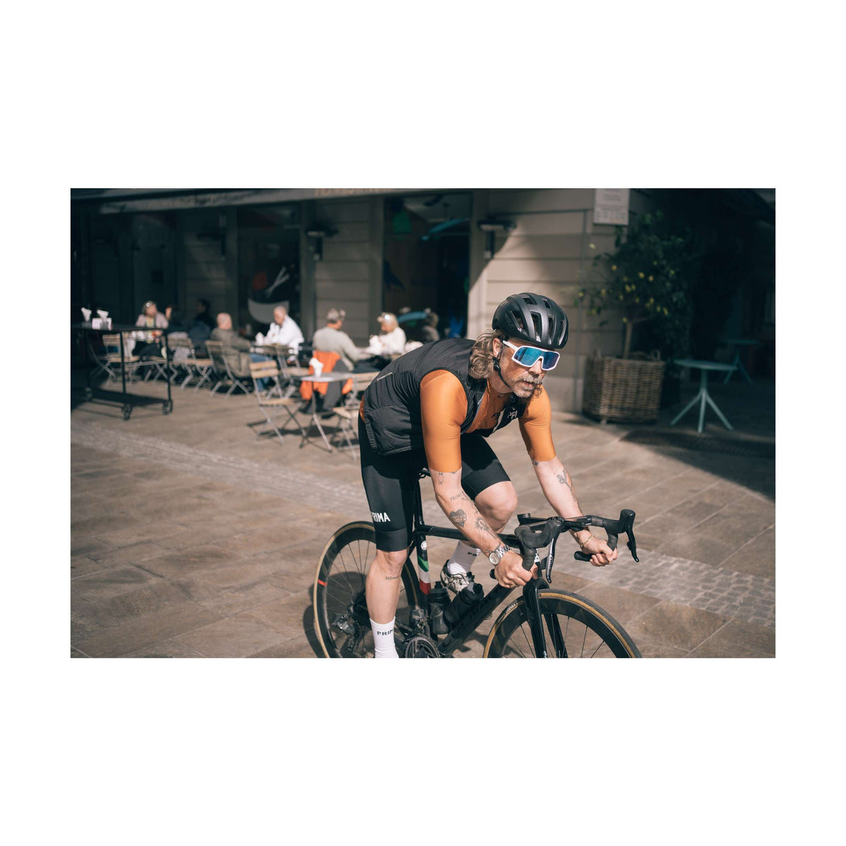 Occhiali Chpo Henrik bianco specchio blu