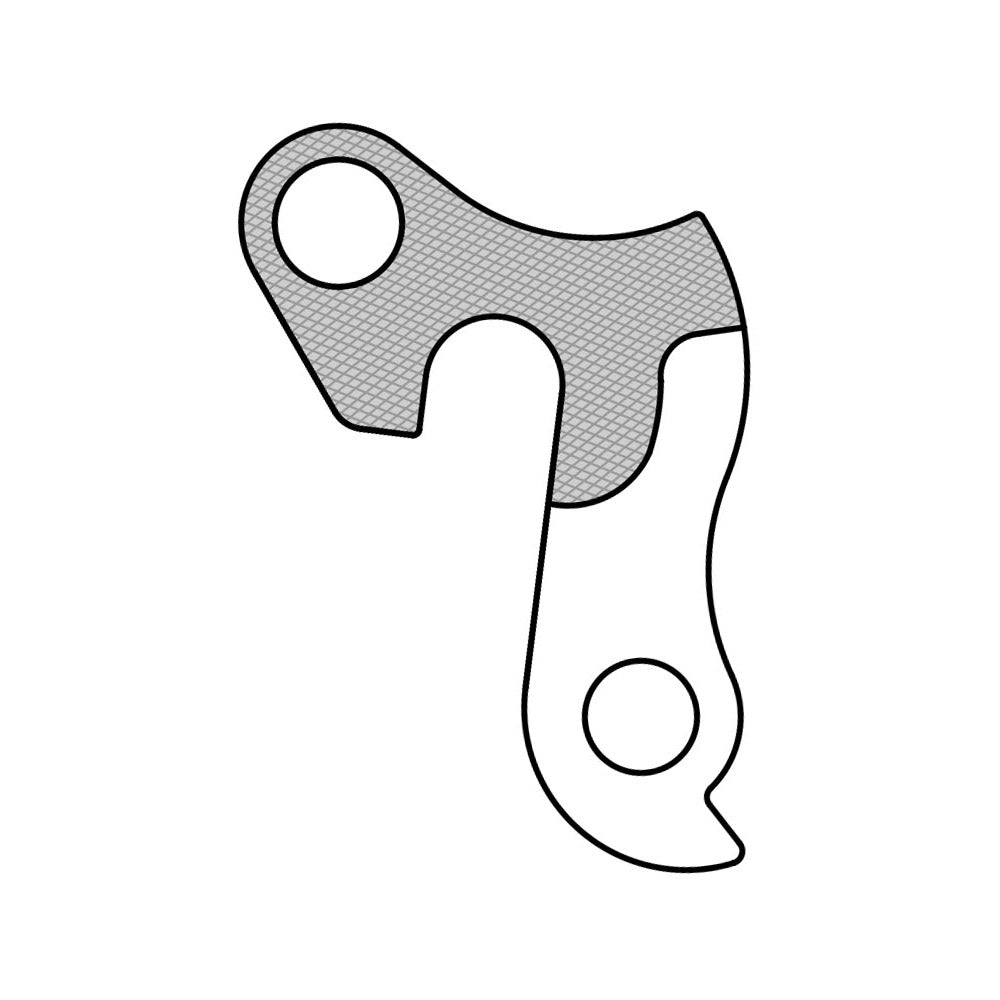 Derailleur Pendant GH-255 Bullen 60 mm Silver