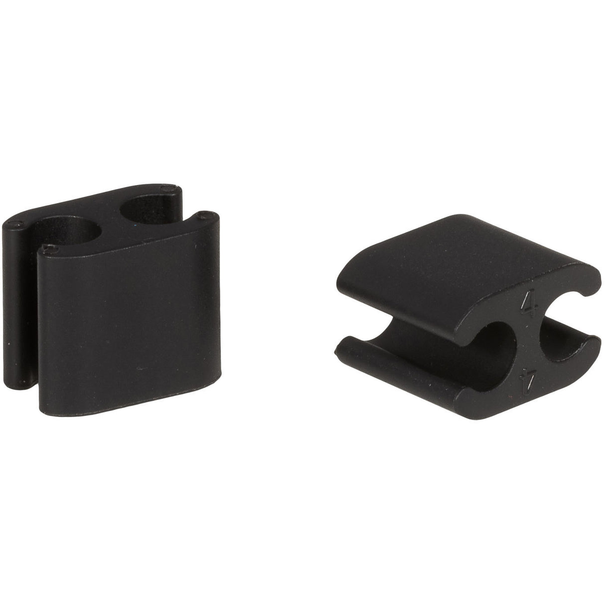 Elvedes cable clips duo black 4.1 + 5mm plastic (p 10) cp2020103