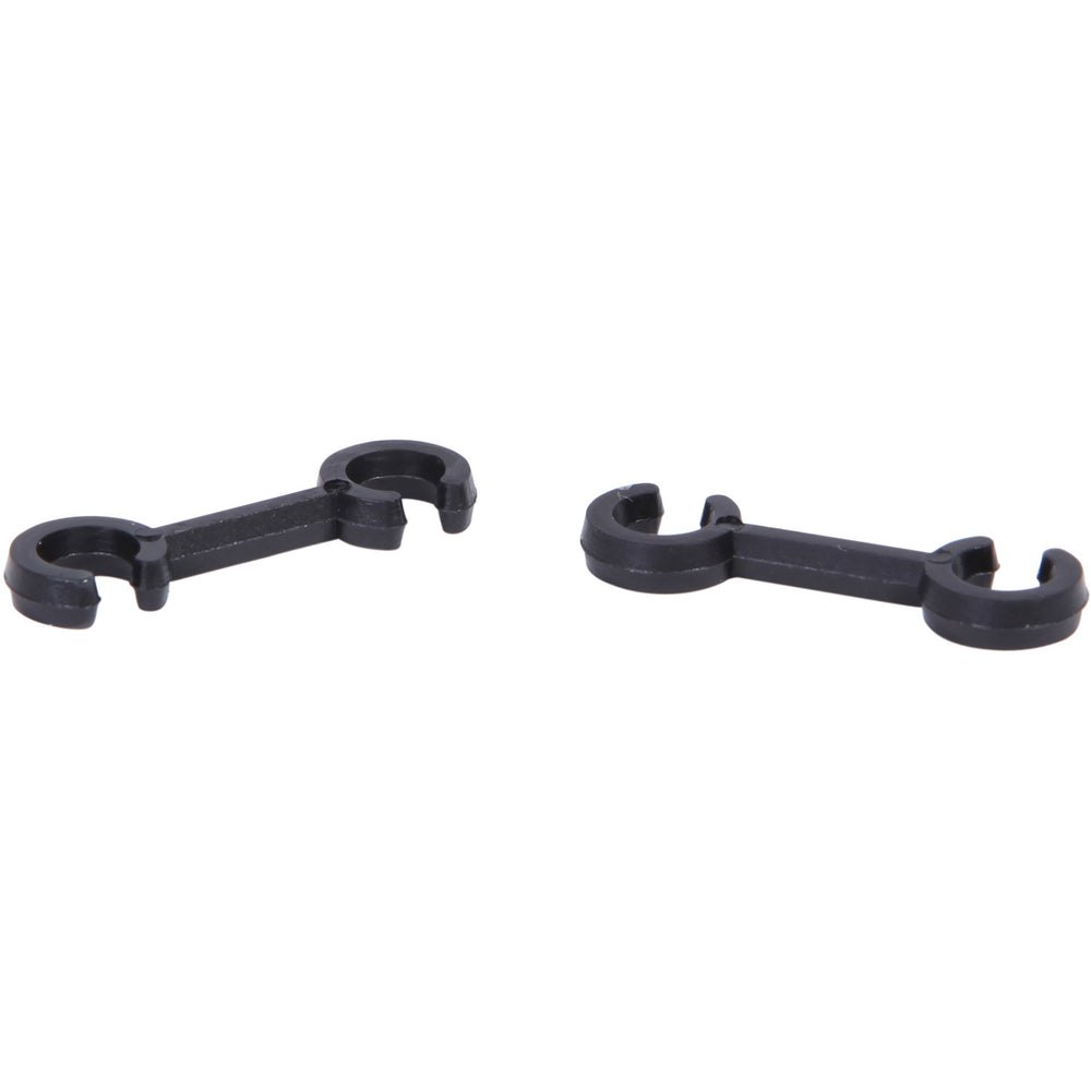 Elvedes cable clips 4-5mm PVC black (100x) elv2010020