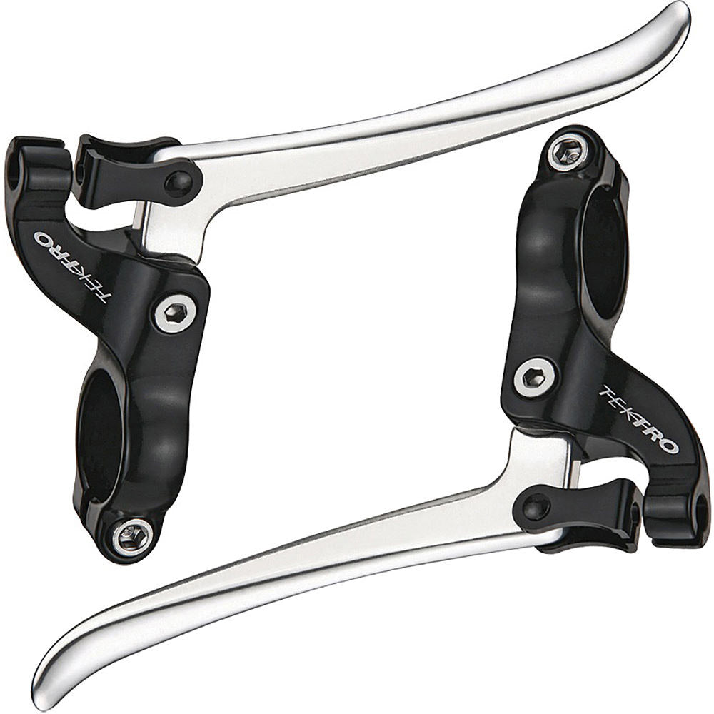 Tektro brake lever set canti caliper l+r fl750 black silver 22.2mm