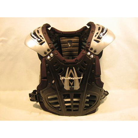 Polisport body protector adult xp-2 zwart zilver zwart