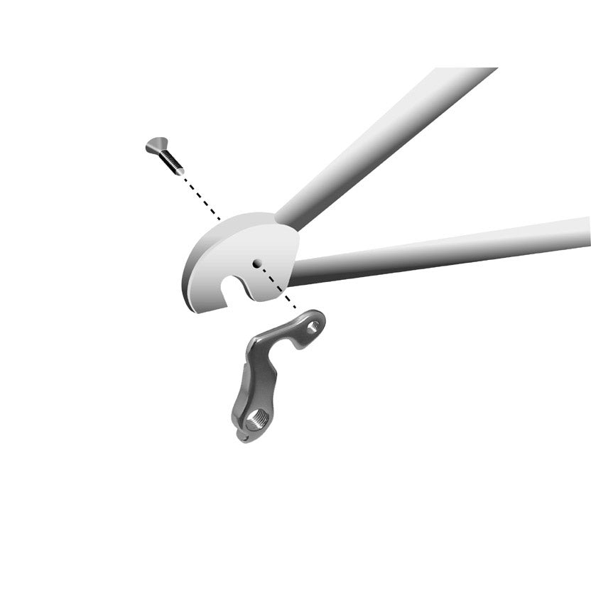 Union derailleur hanger GH-026 with screw M5x0.8