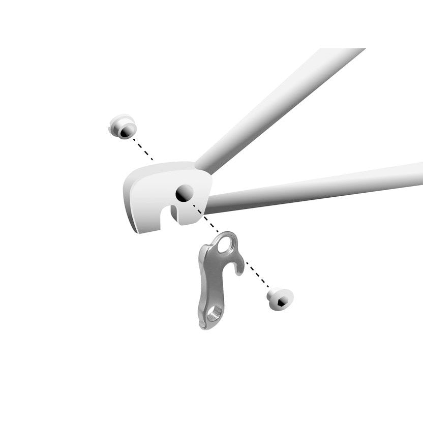 Union Derailleurpad GH-036 con set di viti M8X0.75