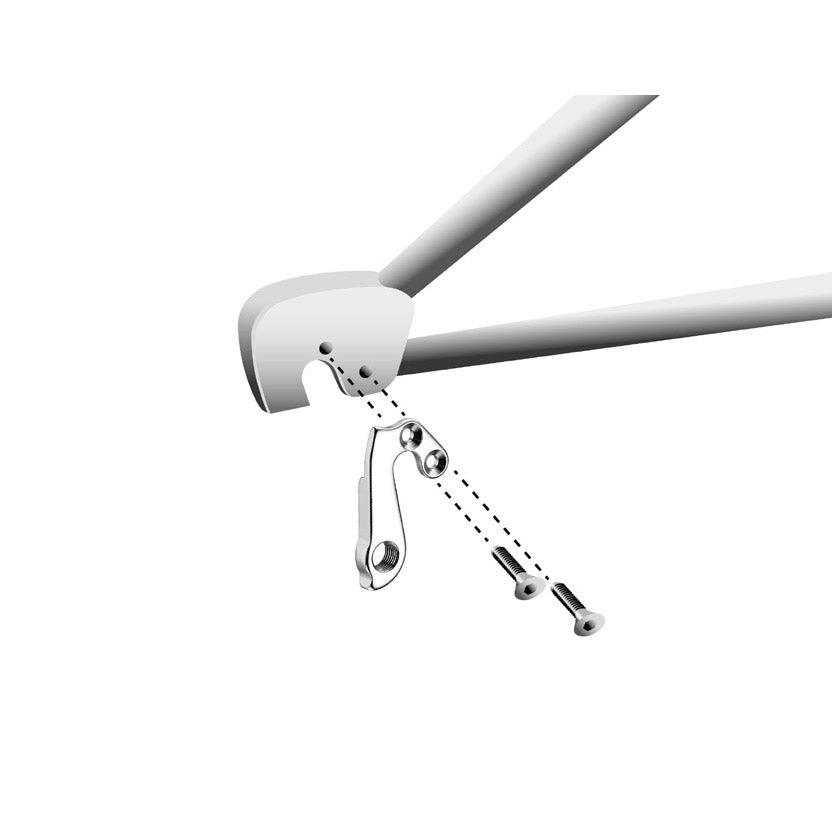 Union Derailleurpad GH-147 med skruvuppsättning M4X0.7