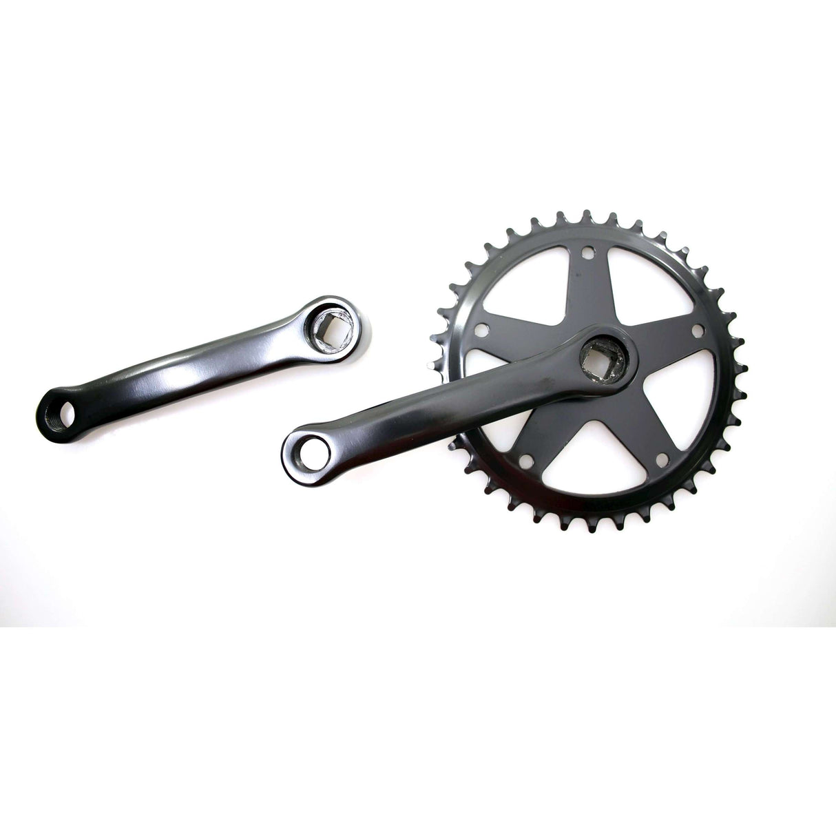 HZB Crankset 36 tands 127 mm Longueur de manivelle noire 1836127stzw
