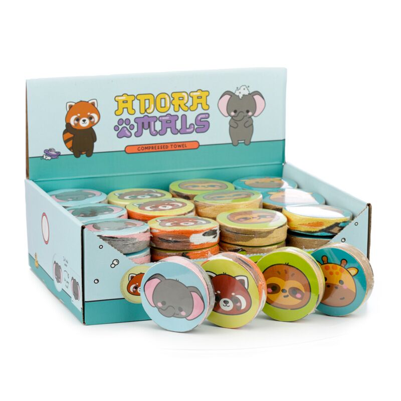 Adoramals wilde Tiere kompakte Reisehandtuch