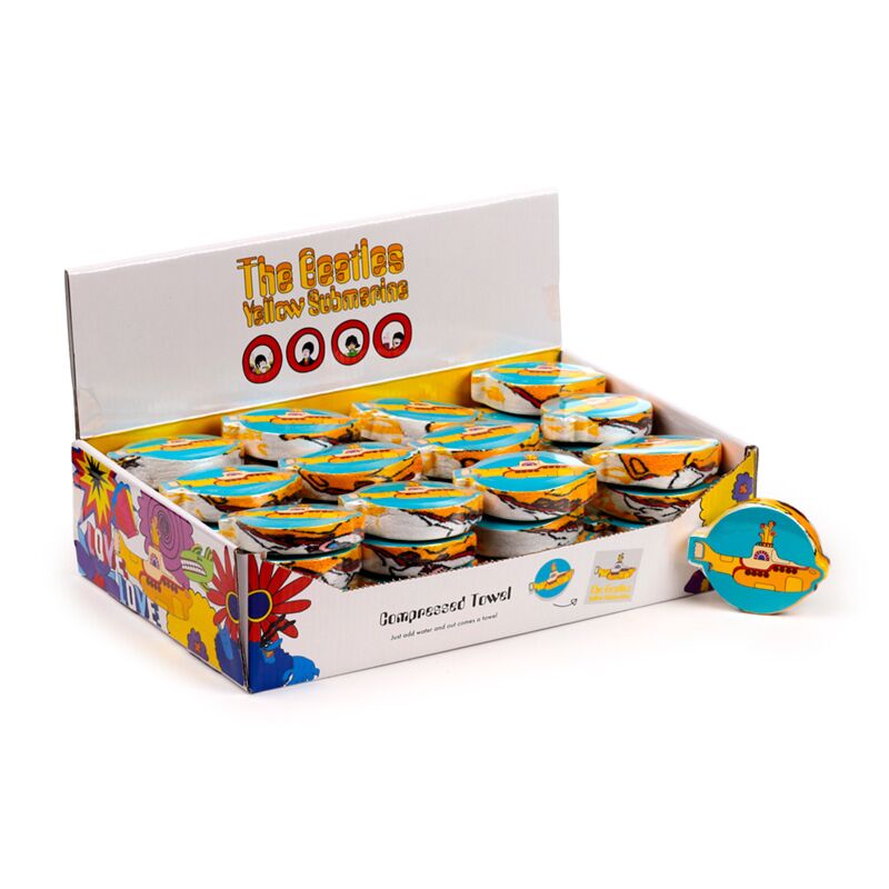 Kompaktní cestovní ručník do žluté ponorky Beatles
