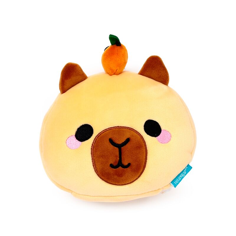 Relaxeazzz duke the capybara travel pillow sleep mask