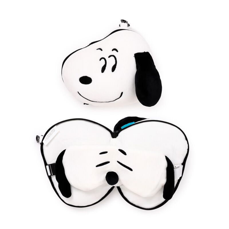 Union relaxeazzz peanuts snoopy travel pillow sleep mask