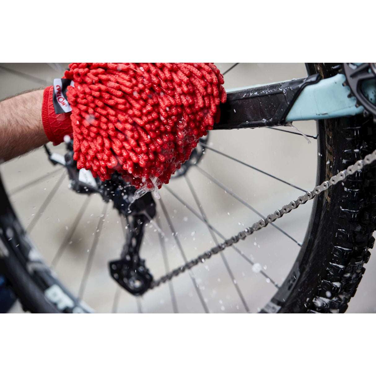 Mosó kesztyű mikroszálas piros