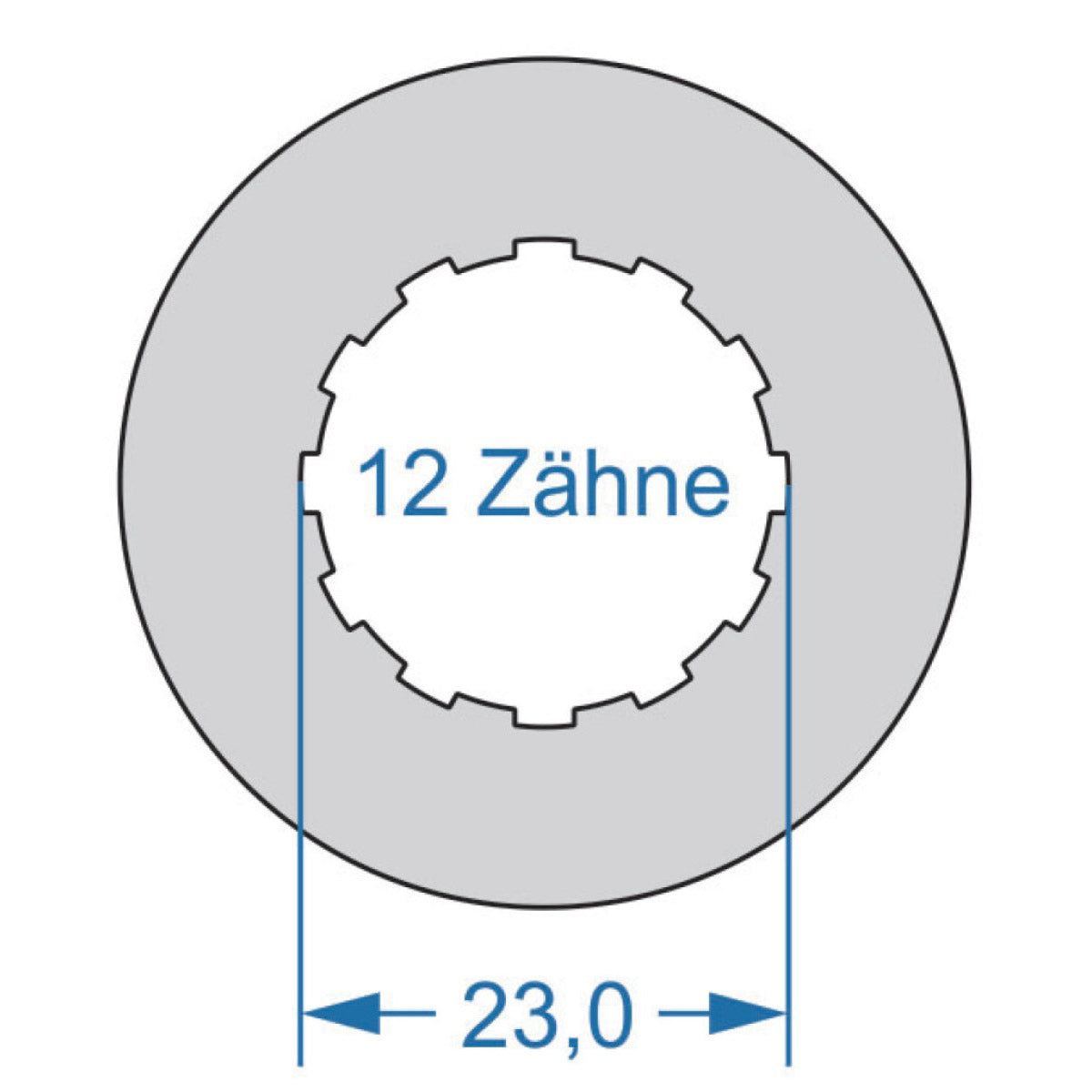 Cycplus cycle tool power.tool 2-sided t16 42.8 z12 23.0