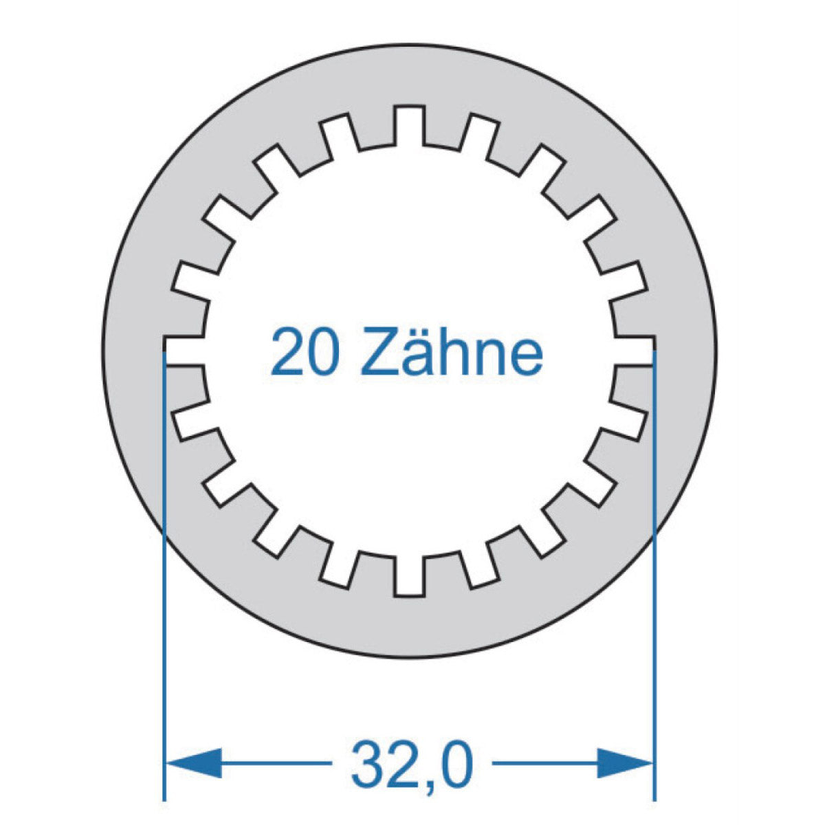 Cycplus Zyklenwerkzeug Power.Tool 2-seitig T6 37,0 T20 32,0