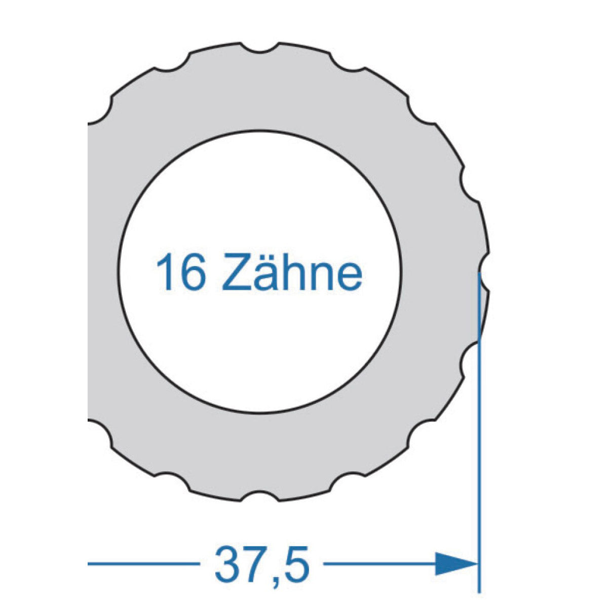 Outil de cycle Cyclplus power.tool 1 face t16 37,5