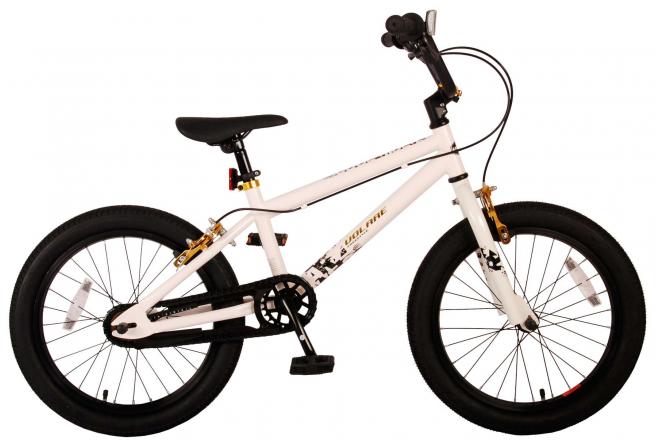 Volare Cool Rider Kinderfiets - pojkar - 18 tum - vit - 95% monterad - Prime Collection