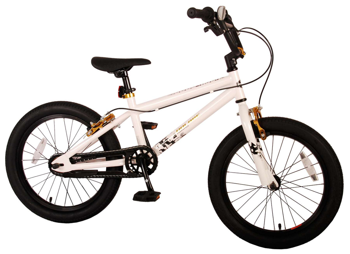Volare Cool Rider Kinderfiets - pojkar - 18 tum - vit - 95% monterad - Prime Collection