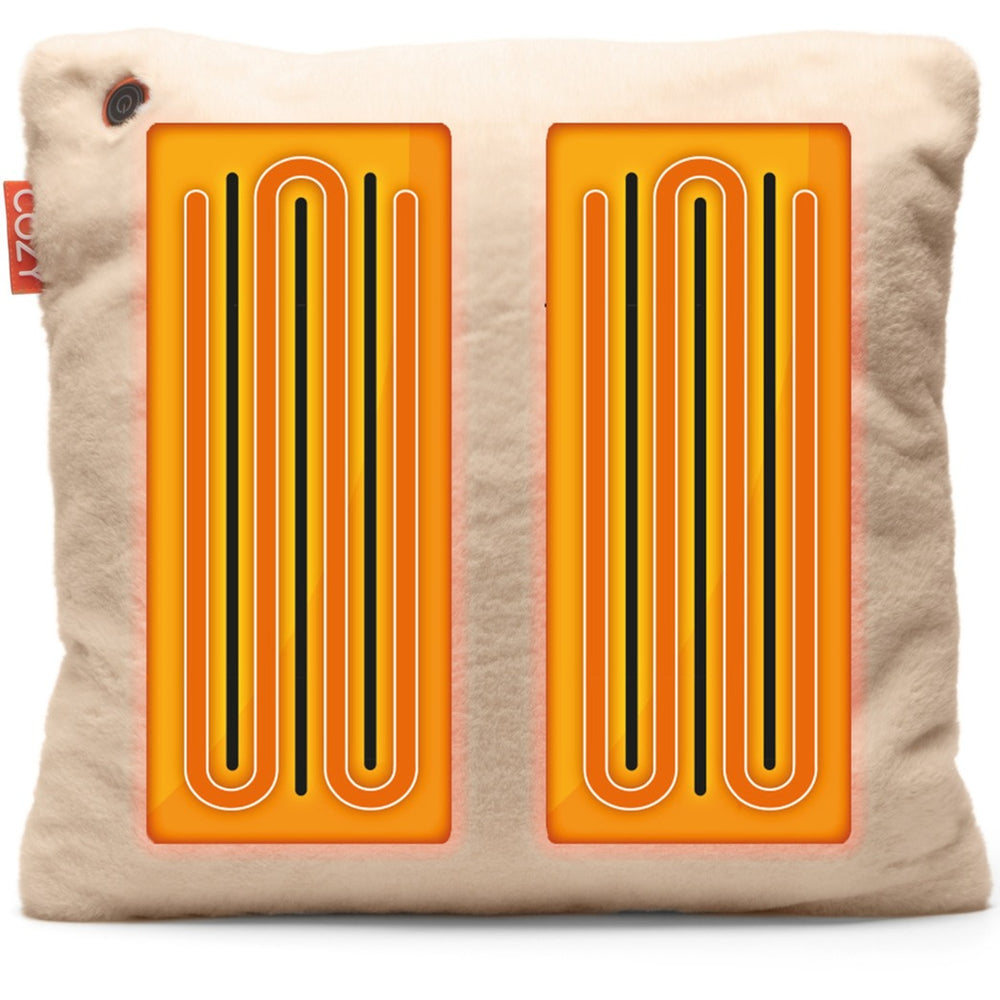 Acogedor una peluche 45 x 45 cm cojín de calor inalámbrico