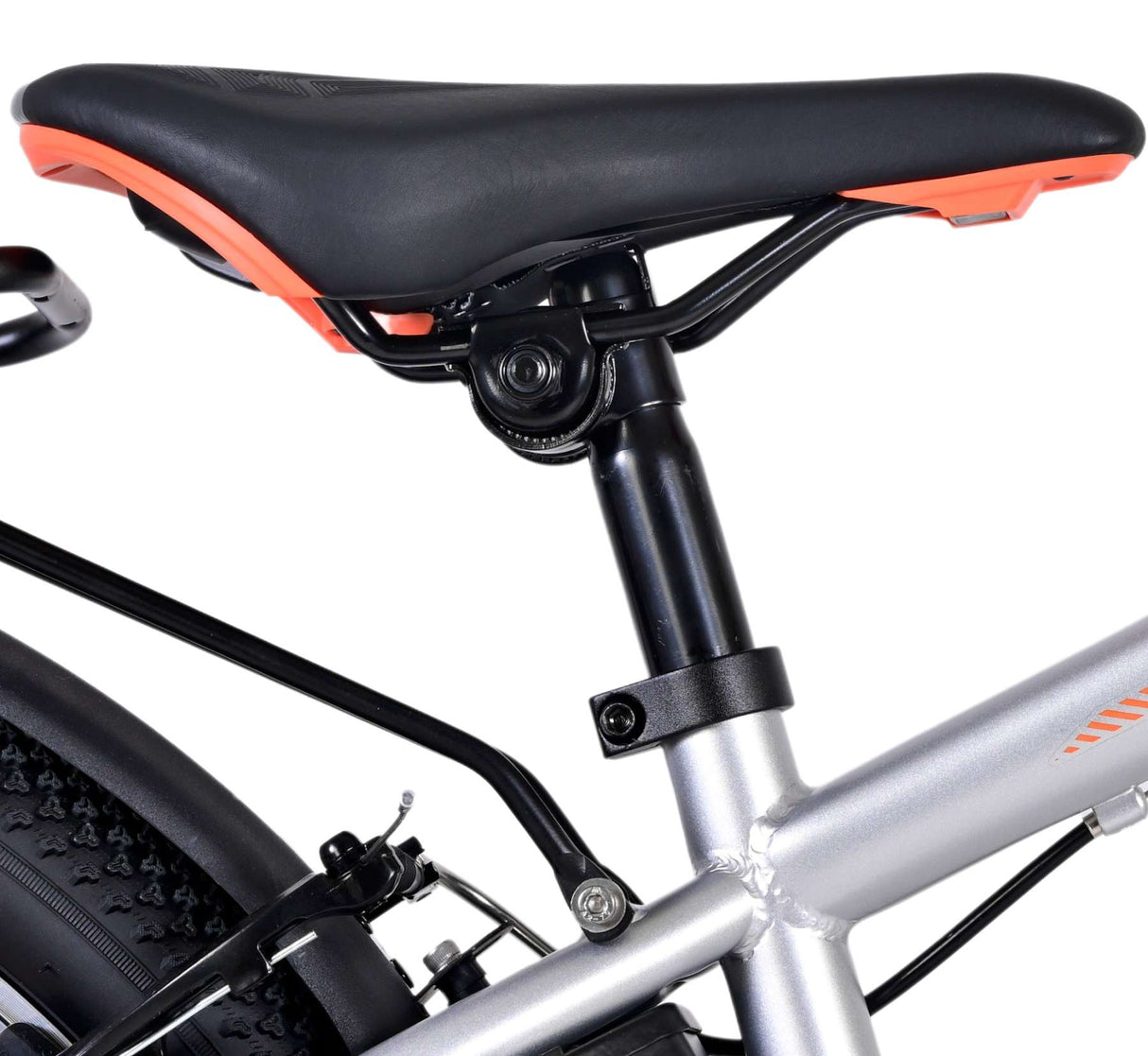 Volore Kräiz Kanner Vëlo Jongen 24 Zoll Sëlwer 18 Gears zwee Handbremsen