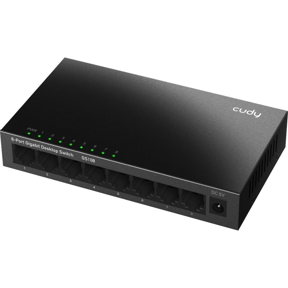 Cudy 8-ports gigabit desktop metal switch