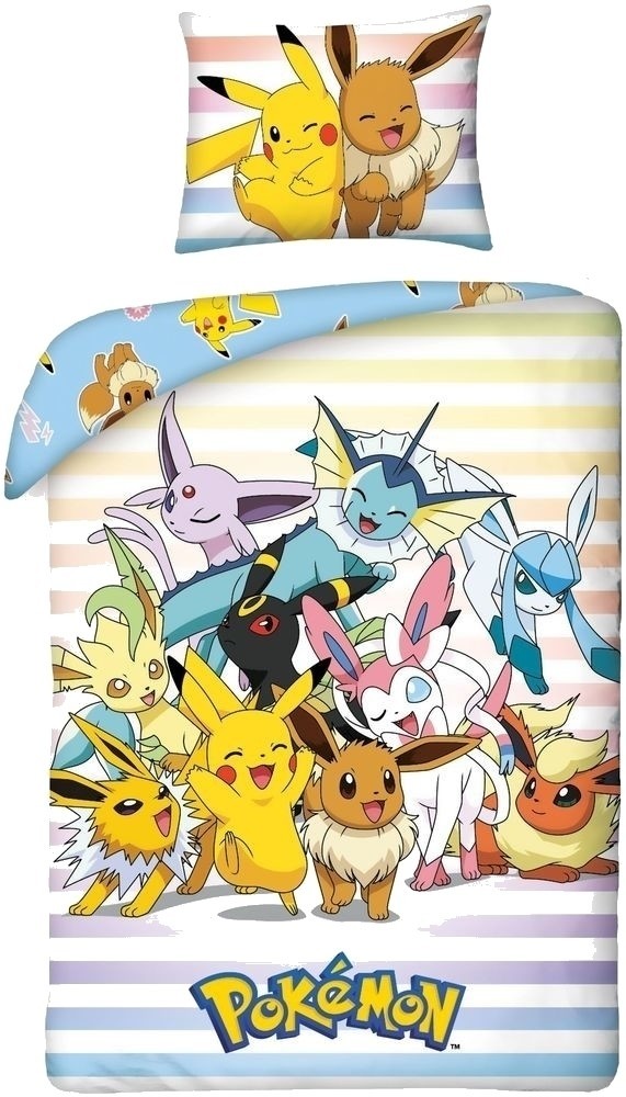 Pokemon dekbed pokémon (pok322): 140x200 65x65 cm