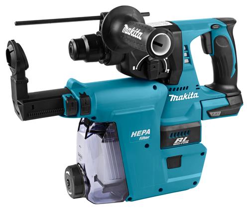 Makita accu combihamer 18v naked met stofafzuiging